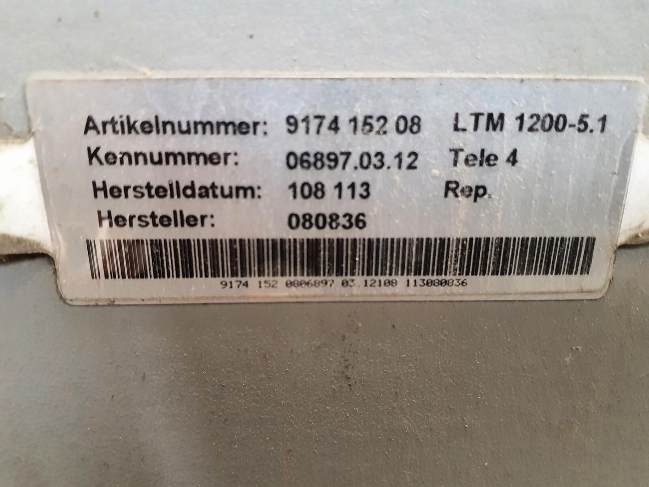 Liebherr LTM 1200-5.1 Telescopic section 4 - Poom - Maastikukraana: pilt 5 Liebherr LTM 1200-5.1 Telescopic section 4 - Poom - Maastikukraana: pilt 5