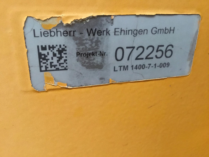 Liebherr LTM 1400-7.1 winch 3 - Kraana-manipulaator: pilt 5 Liebherr LTM 1400-7.1 winch 3 - Kraana-manipulaator: pilt 5