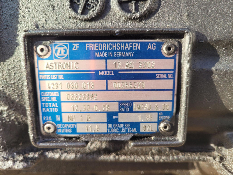ZF GMK 3055 Gearbox ZF Astronic 12 AS 2302 - Käigukast - Kraana: pilt 5 ZF GMK 3055 Gearbox ZF Astronic 12 AS 2302 - Käigukast - Kraana: pilt 5