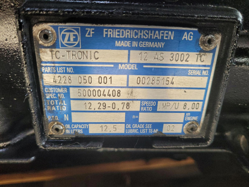 ZF LTM 1250-6.1 gearbox TC tronic 12 AS 3002 TC - Käigukast - Kraana: pilt 5 ZF LTM 1250-6.1 gearbox TC tronic 12 AS 3002 TC - Käigukast - Kraana: pilt 5
