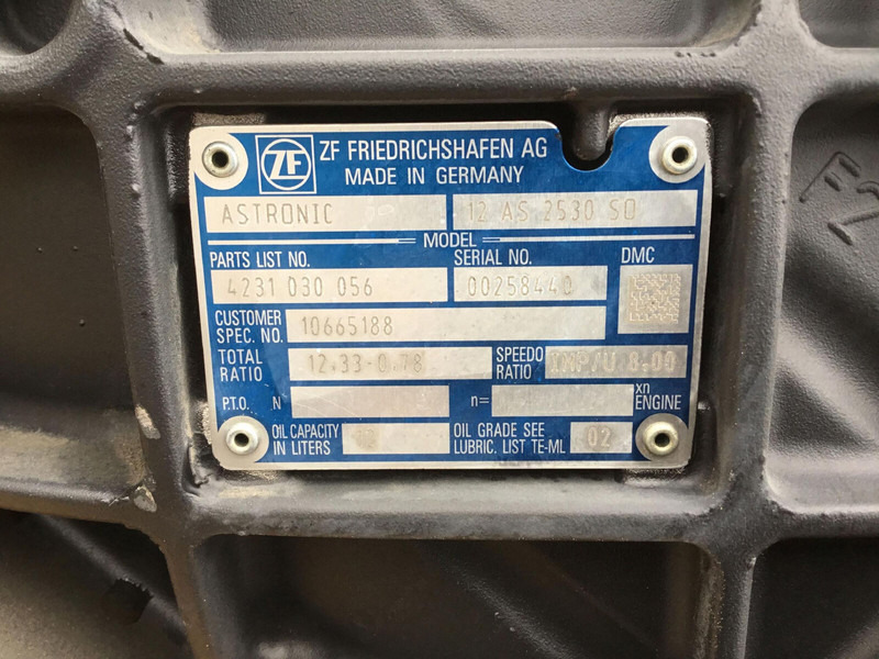 ZF MK 88 ZF Astronic gearbox 12 AS 2530 S0 - Käigukast - Kraana: pilt 5 ZF MK 88 ZF Astronic gearbox 12 AS 2530 S0 - Käigukast - Kraana: pilt 5