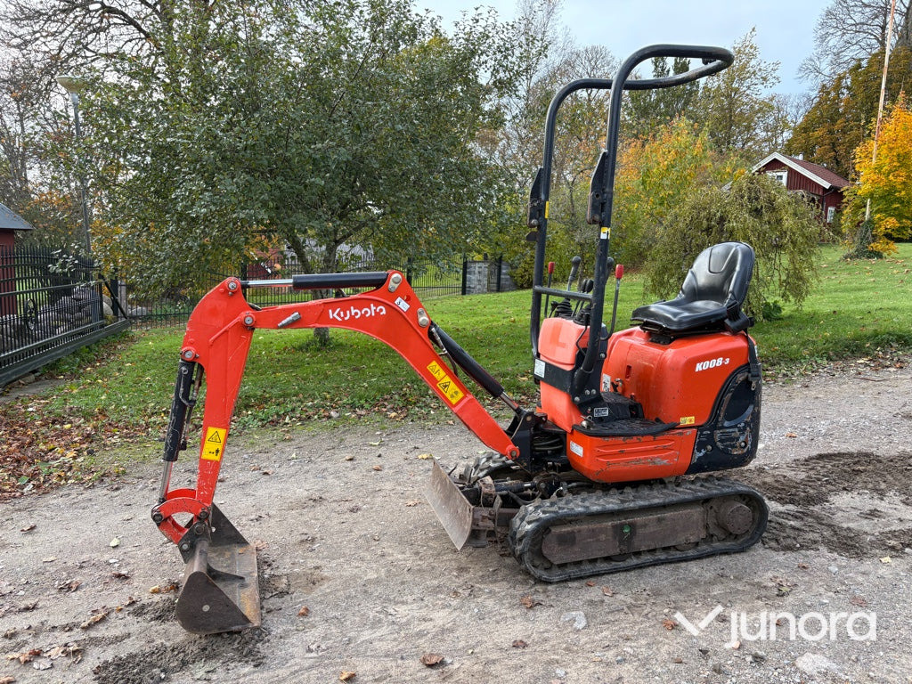 Minigrävare - Kubota, K008-3 - Miniekskavaator: pilt 2 Minigrävare - Kubota, K008-3 - Miniekskavaator: pilt 2