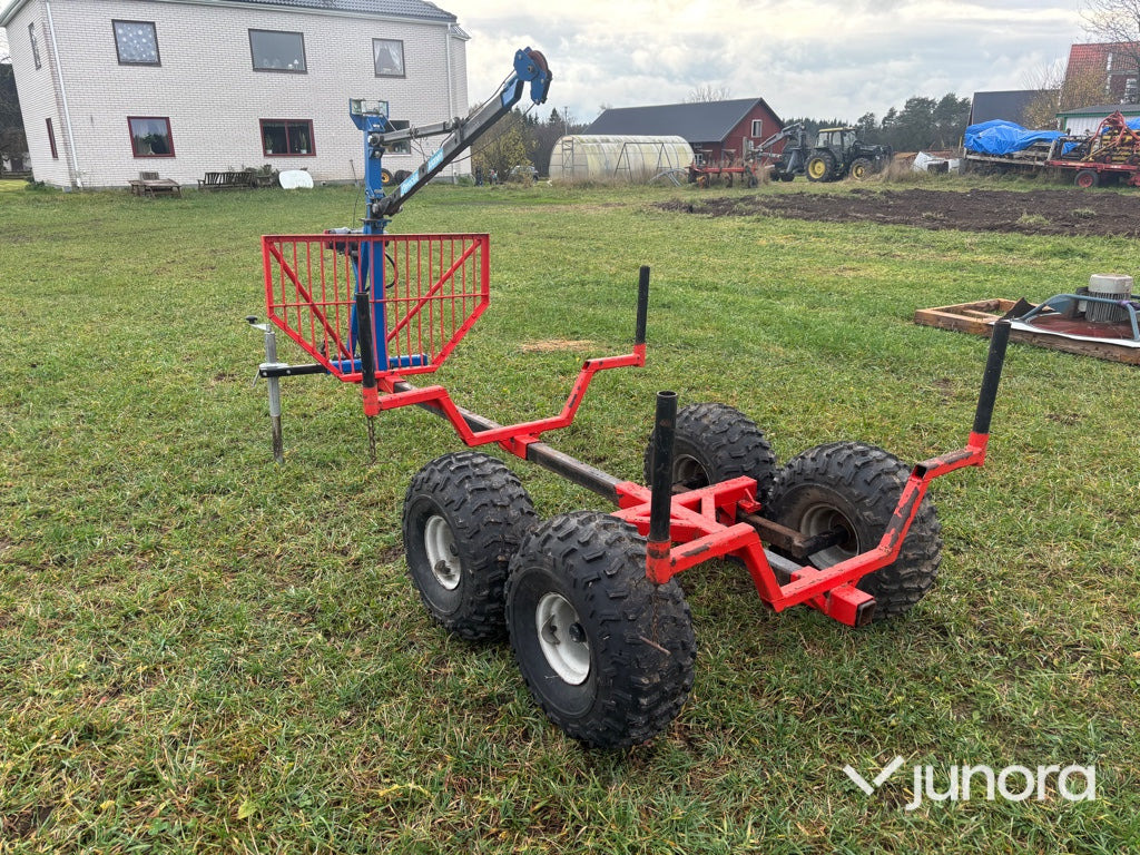 Skogsvagn ATV - Ytterocke, Med kran - Metsahaagis: pilt 3 Skogsvagn ATV - Ytterocke, Med kran - Metsahaagis: pilt 3