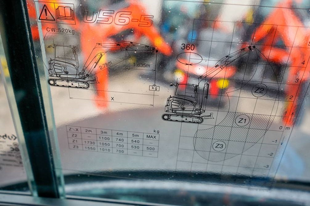 Miniekskavaator Kubota U56-5 VALMIIKSI VARUSTELTU: pilt 27