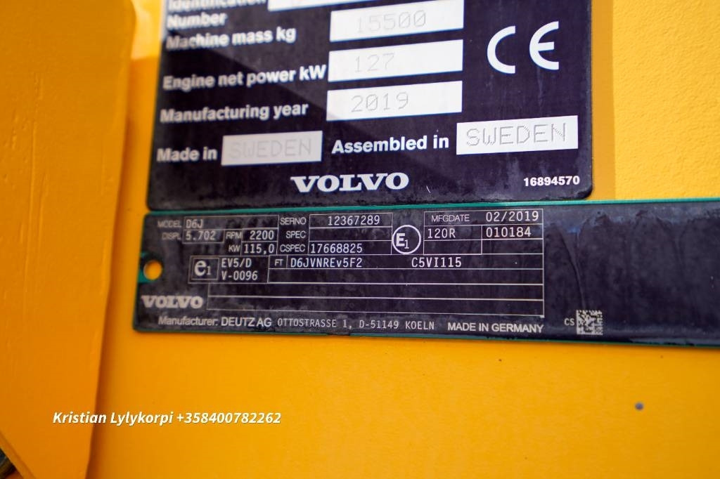 Rataslaadur Volvo L70H STAGE V: pilt 19