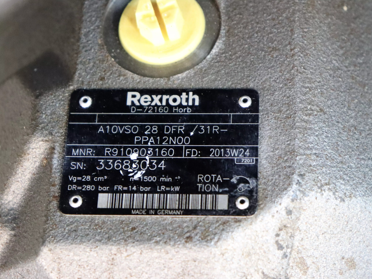 REXROTH A10VSO28DFR/31R-PPA12N00 - Hüdrauliline pump - Materjali käitlemise seade: pilt 4 REXROTH A10VSO28DFR/31R-PPA12N00 - Hüdrauliline pump - Materjali käitlemise seade: pilt 4