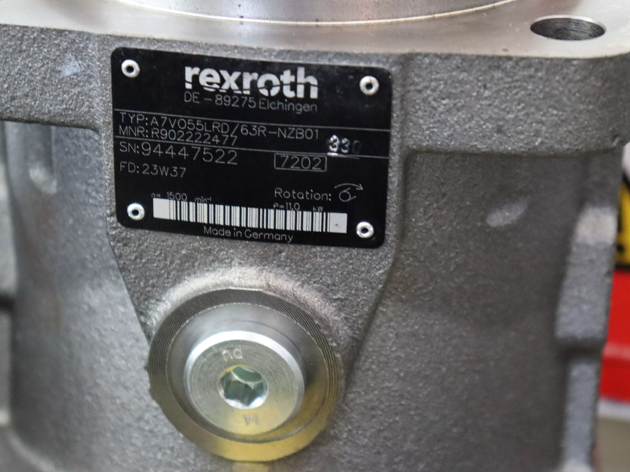 REXROTH A7VO55LRD/63R-NZB01 - Hüdrauliline pump - Ehitusmasinad: pilt 4 REXROTH A7VO55LRD/63R-NZB01 - Hüdrauliline pump - Ehitusmasinad: pilt 4