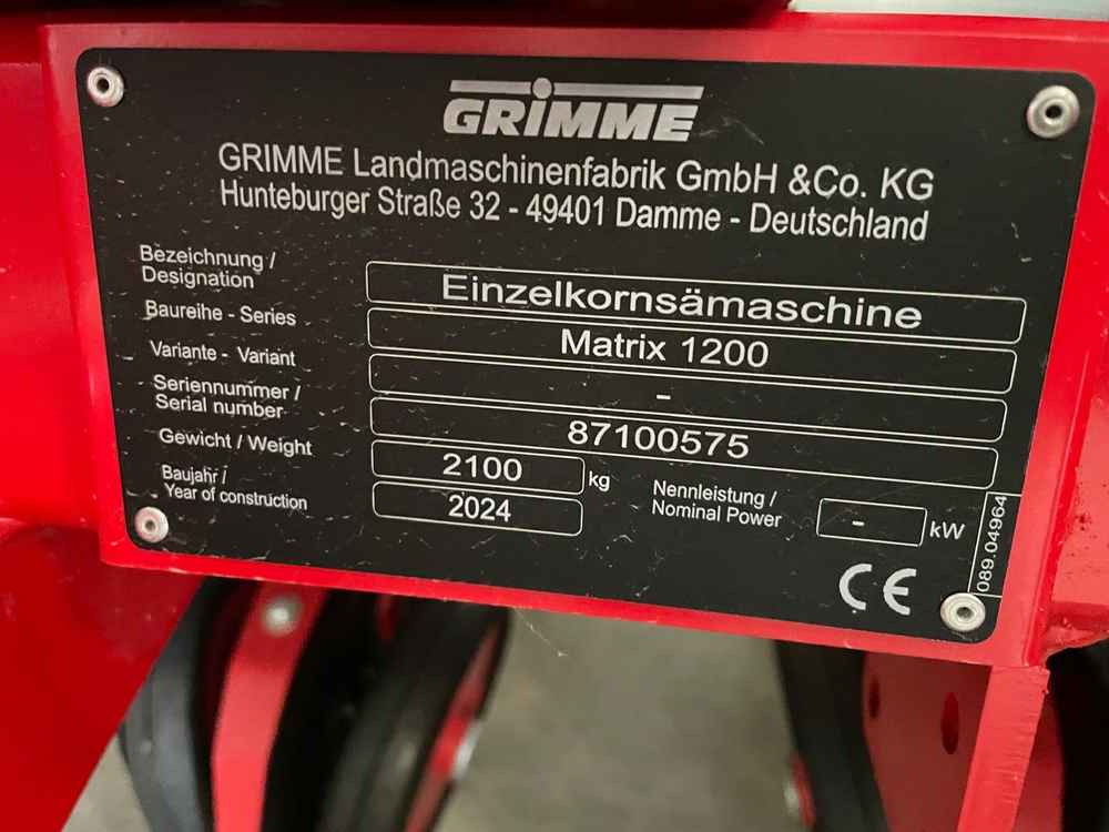 Grimme MATRIX 1200 - Külvimasin: pilt 2 Grimme MATRIX 1200 - Külvimasin: pilt 2