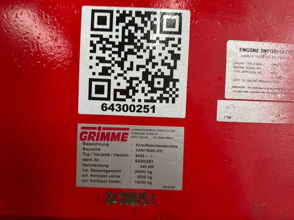 Grimme VARITRON 470 - Saagikoristusmasin: pilt 2 Grimme VARITRON 470 - Saagikoristusmasin: pilt 2