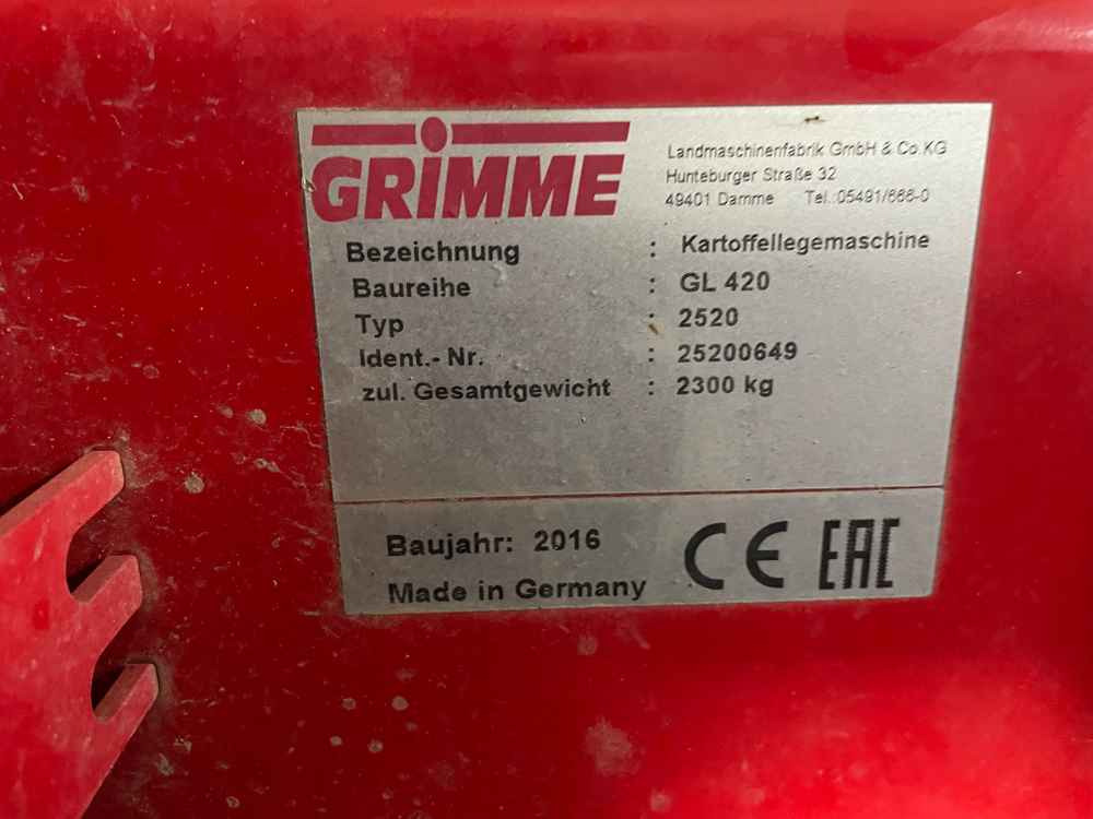 Grimme GL 420 - Saagikoristusmasin: pilt 2 Grimme GL 420 - Saagikoristusmasin: pilt 2