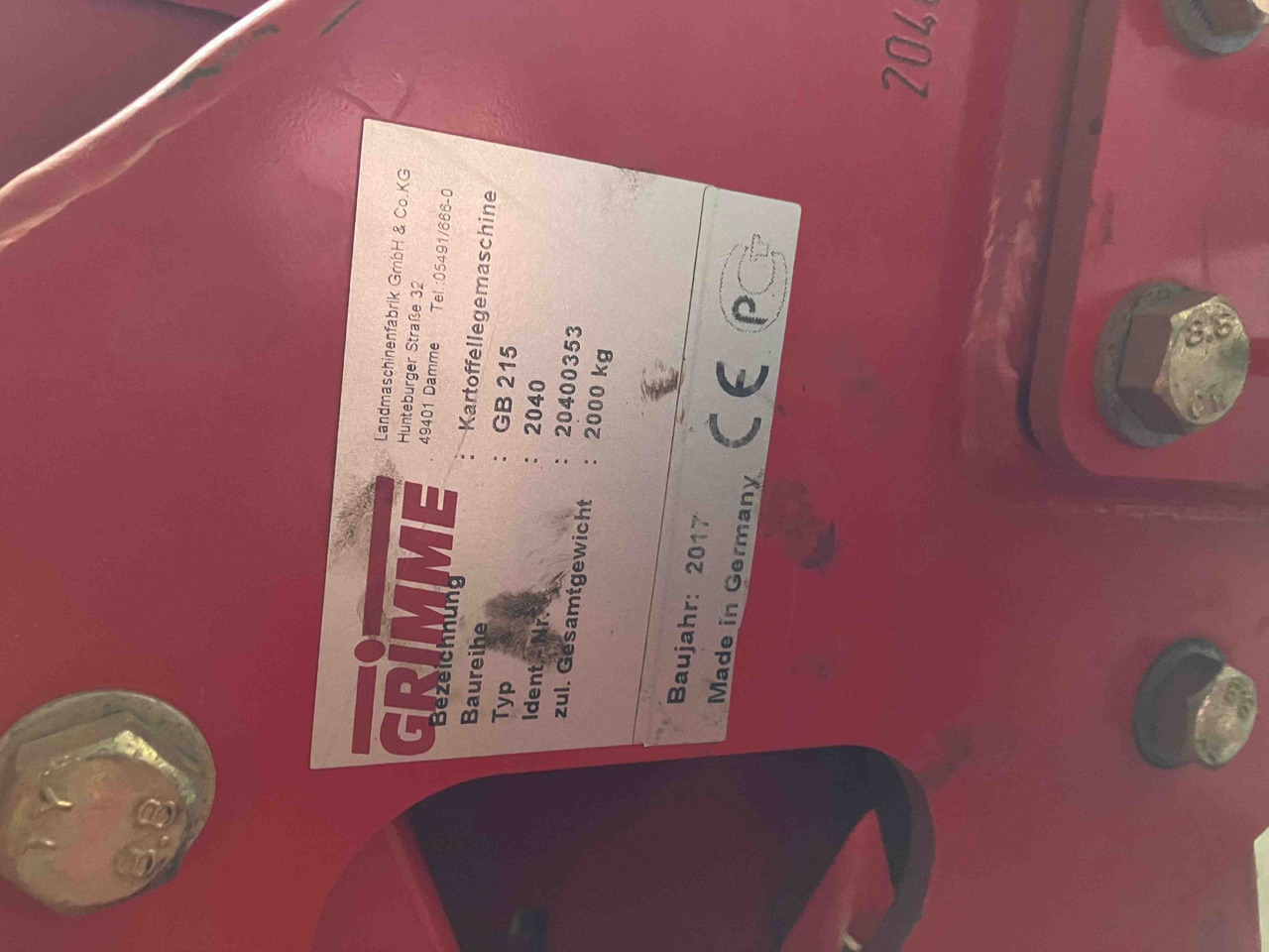 Grimme GB 215 - Saagikoristusmasin: pilt 2 Grimme GB 215 - Saagikoristusmasin: pilt 2