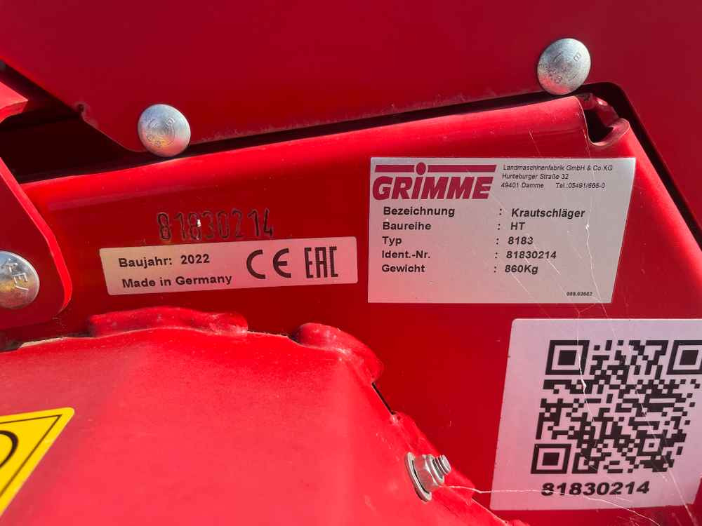 Grimme HT 200 - Saagikoristusmasin: pilt 2 Grimme HT 200 - Saagikoristusmasin: pilt 2