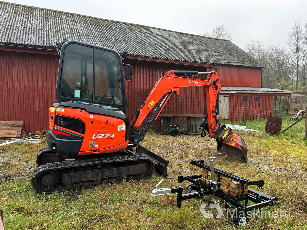 Grävmaskin Kubota U27-4 - Lintekskavaator: pilt 4 Grävmaskin Kubota U27-4 - Lintekskavaator: pilt 4