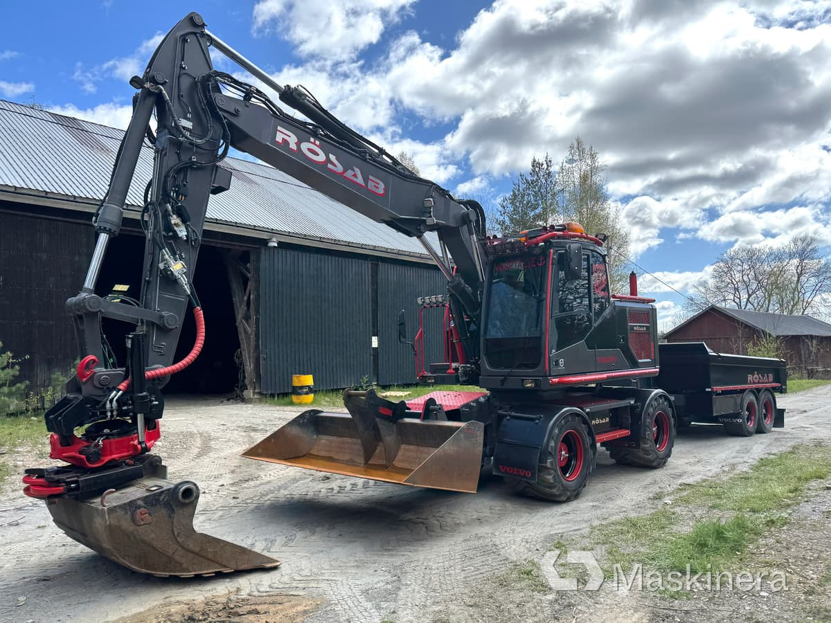 Hjulgrävare Volvo EW160E med kärra - Lintekskavaator: pilt 1 Hjulgrävare Volvo EW160E med kärra - Lintekskavaator: pilt 1