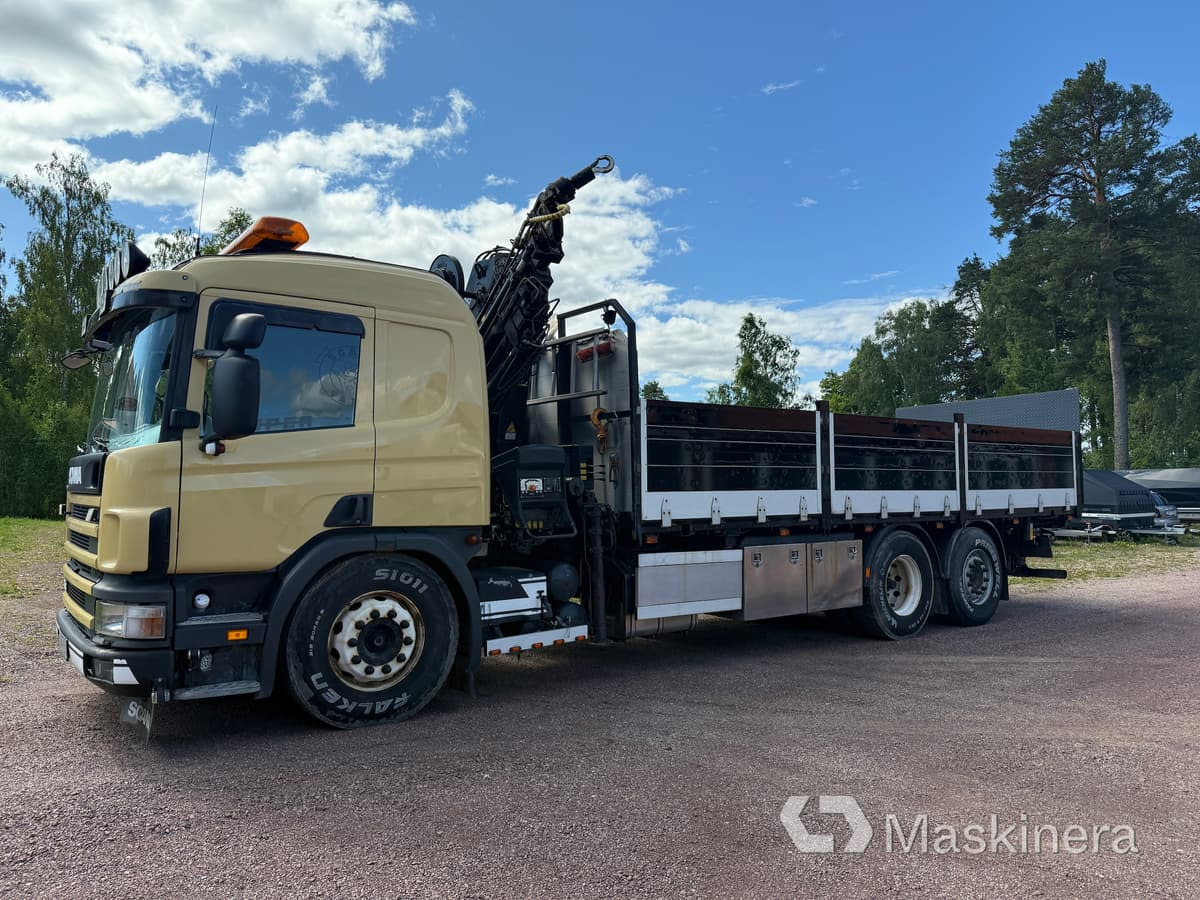 Kranbil Scania 114G - Madelveok/ Platvormveok, Kraanaga veoauto: pilt 1 Kranbil Scania 114G - Madelveok/ Platvormveok, Kraanaga veoauto: pilt 1
