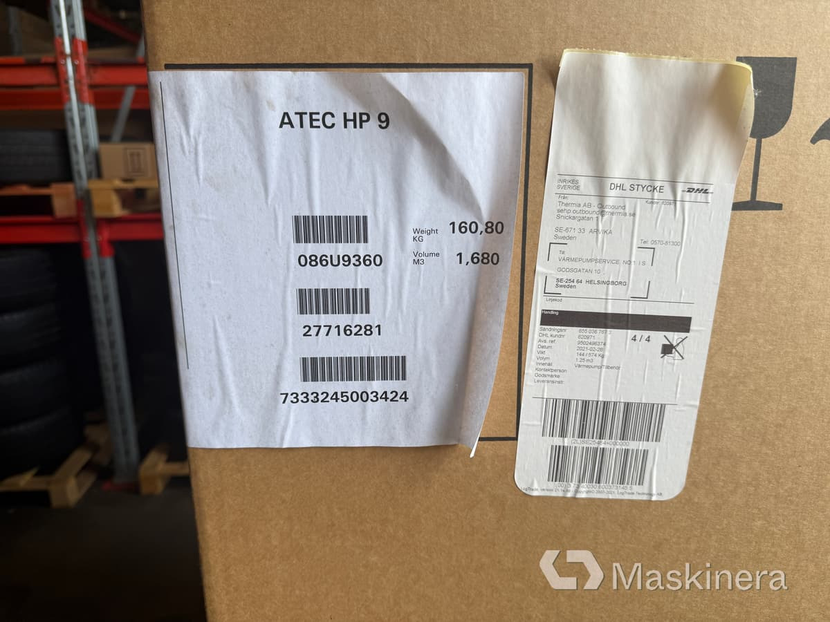 Luft Vatten - värmepump Thermia Atec Control Total 6-13 + HP 9 - HVAC seade: pilt 2 Luft Vatten - värmepump Thermia Atec Control Total 6-13 + HP 9 - HVAC seade: pilt 2