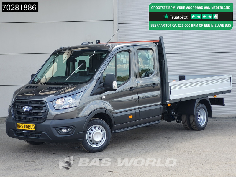 Ford Transit 170pk Automaat Dubbel Cabine 3500kg Trekhaak Open Laadbak Pritsche SYNC4 scherm Camera Airco Trekhaak Cruise control - Madelauto: pilt 1 Ford Transit 170pk Automaat Dubbel Cabine 3500kg Trekhaak Open Laadbak Pritsche SYNC4 scherm Camera Airco Trekhaak Cruise control - Madelauto: pilt 1