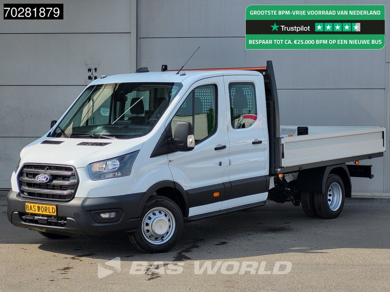 Ford Transit 170pk Automaat Dubbel Cabine 3500kg Trekhaak Open Laadbak Pritsche SYNC4 scherm CarPlay Camera Airco Trekhaak Cruise control - Madelauto: pilt 1 Ford Transit 170pk Automaat Dubbel Cabine 3500kg Trekhaak Open Laadbak Pritsche SYNC4 scherm CarPlay Camera Airco Trekhaak Cruise control - Madelauto: pilt 1