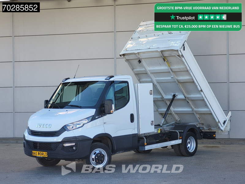 Iveco Daily 35C14 Open Laadbak met Kist Dubbellucht 3,5t Trekhaak Airco Cruise Euro6 Pritsche Pickup Open Box Airco Trekhaak Cruise control - Madelauto: pilt 1 Iveco Daily 35C14 Open Laadbak met Kist Dubbellucht 3,5t Trekhaak Airco Cruise Euro6 Pritsche Pickup Open Box Airco Trekhaak Cruise control - Madelauto: pilt 1