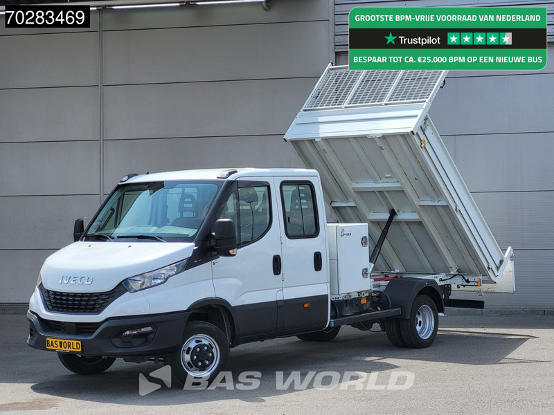 Iveco Daily 35C16 3.0L Kipper met Kist Dubbel Cabine Dubbellucht 3,5t Trekhaak Navi Airco Cruise Camera Euro6 Kieper Tipper Benne 2m3 Airco - Tarbesõiduk kallur: pilt 1 Iveco Daily 35C16 3.0L Kipper met Kist Dubbel Cabine Dubbellucht 3,5t Trekhaak Navi Airco Cruise Camera Euro6 Kieper Tipper Benne 2m3 Airco - Tarbesõiduk kallur: pilt 1