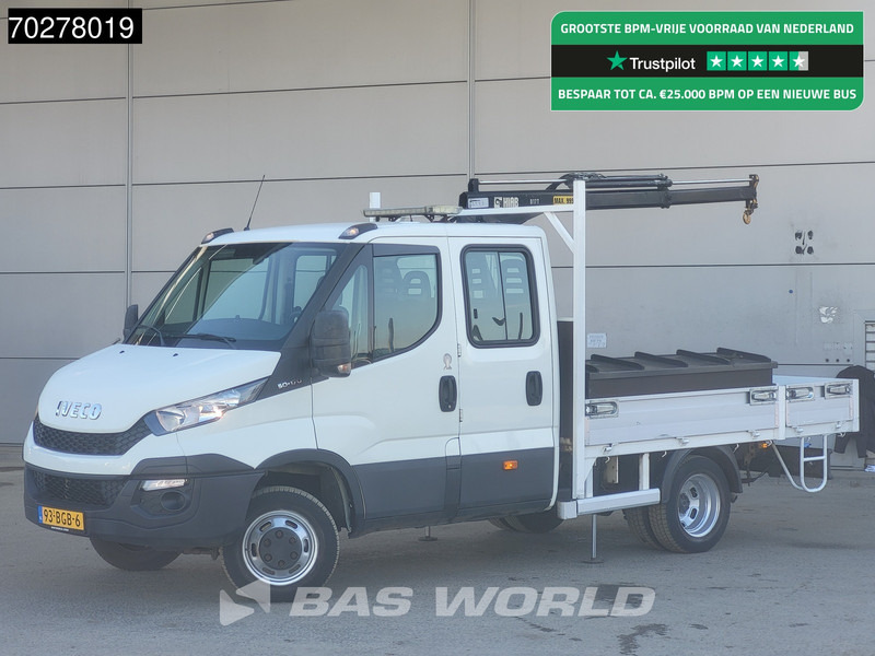 Iveco Daily 50C17 3.0L Automaat DC Open laadbak Kraan Hiab 017T-2 Airco APK 10-2025 Pickup Crane Kraanwagen Pritsche Airco Dubbel cabine - Madelauto: pilt 1 Iveco Daily 50C17 3.0L Automaat DC Open laadbak Kraan Hiab 017T-2 Airco APK 10-2025 Pickup Crane Kraanwagen Pritsche Airco Dubbel cabine - Madelauto: pilt 1
