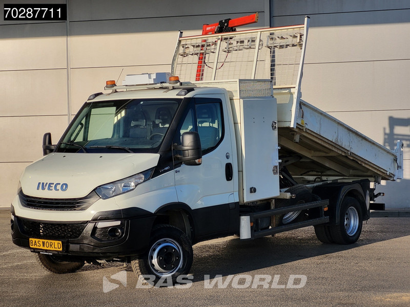 Iveco Daily 70C18 3.0L Driezijdige Kipper 500KG Kraan Kraanwagen Open Laadbak 3,5t Trekhaak Airco Cruise Euro6 Kraan Crane Kranwagen Kipper - Tarbesõiduk kallur: pilt 2 Iveco Daily 70C18 3.0L Driezijdige Kipper 500KG Kraan Kraanwagen Open Laadbak 3,5t Trekhaak Airco Cruise Euro6 Kraan Crane Kranwagen Kipper - Tarbesõiduk kallur: pilt 2