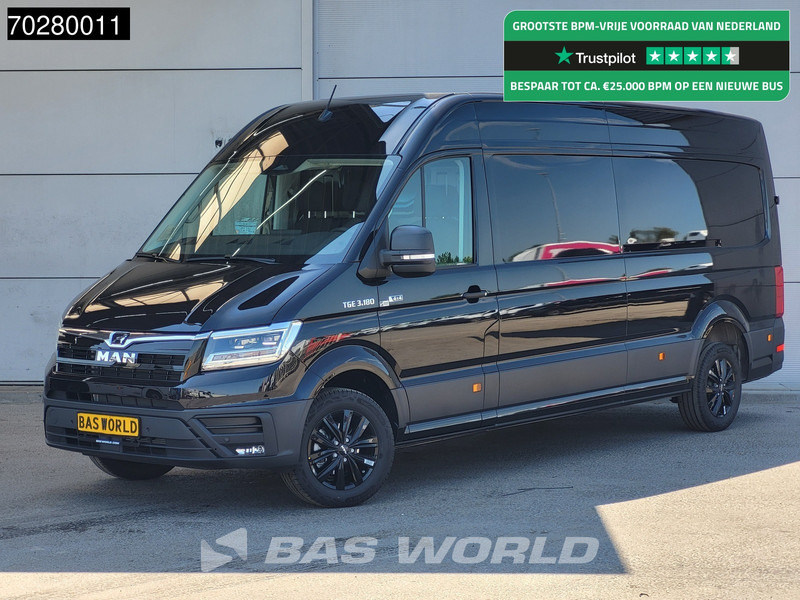 MAN TGE 3.180 4x4 Automaat 2025 Facelift L4H3 LED ACC Navi Airco Cruise Camera Parkeersensoren L3H2 Allrad 4WD 15m3 Airco - Kaubik: pilt 1 MAN TGE 3.180 4x4 Automaat 2025 Facelift L4H3 LED ACC Navi Airco Cruise Camera Parkeersensoren L3H2 Allrad 4WD 15m3 Airco - Kaubik: pilt 1