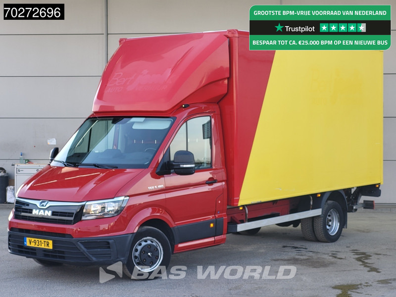 MAN TGE 5.180 Automaat Laadklep Zijdeur Bakwagen 180PK Lat om Lat Airco Cruise Meubelbak Koffer 22m3 Airco Cruise control - Tarbesõiduk furgoon: pilt 1 MAN TGE 5.180 Automaat Laadklep Zijdeur Bakwagen 180PK Lat om Lat Airco Cruise Meubelbak Koffer 22m3 Airco Cruise control - Tarbesõiduk furgoon: pilt 1