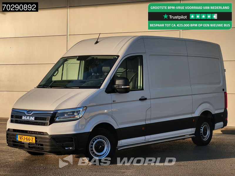 MAN TGE Elektrisch 115km WLTP 35,8kWh LED Navi Airco Cruise Camera Parkeersensoren 12m3 Airco Cruise control - Kaubik, Elektrikaubik: pilt 1 MAN TGE Elektrisch 115km WLTP 35,8kWh LED Navi Airco Cruise Camera Parkeersensoren 12m3 Airco Cruise control - Kaubik, Elektrikaubik: pilt 1