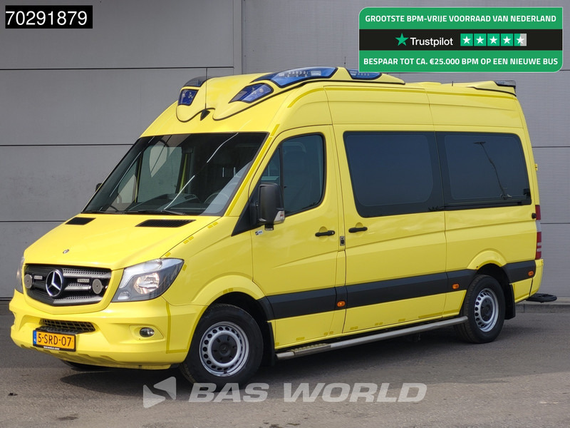 Mercedes-Benz Sprinter 319 CDI Marge! 3.0L V6 Automaat 2x Schuifdeur Airco Cruise Euro6 Krankenwagen Rettungswagen 8m3 Airco Cruise control - Kiirabiauto: pilt 1 Mercedes-Benz Sprinter 319 CDI Marge! 3.0L V6 Automaat 2x Schuifdeur Airco Cruise Euro6 Krankenwagen Rettungswagen 8m3 Airco Cruise control - Kiirabiauto: pilt 1