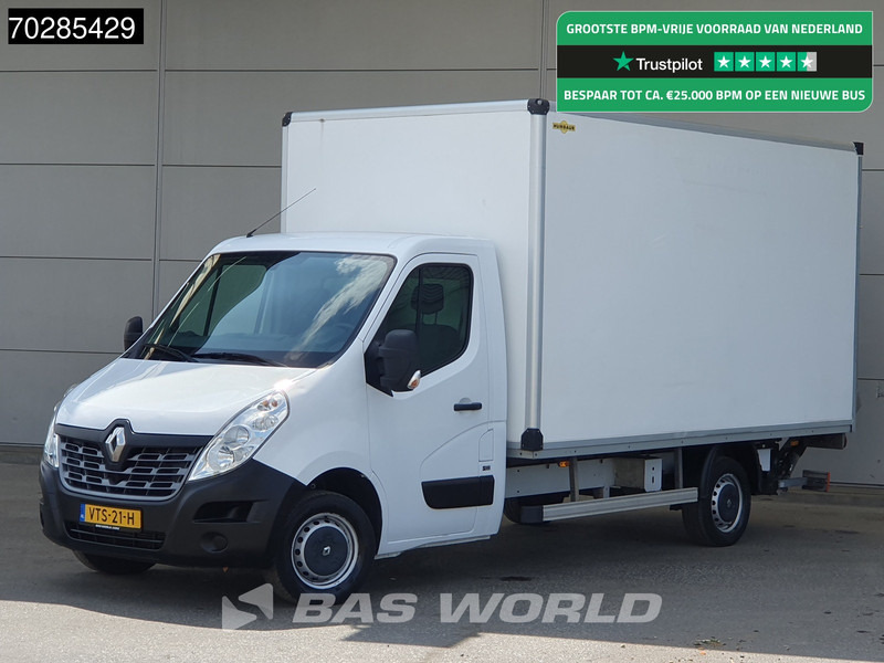 Renault Master 130pk Laadklep Bakwagen Airco Euro6 Meubelbak Koffer 21m3 Airco - Tarbesõiduk furgoon: pilt 1 Renault Master 130pk Laadklep Bakwagen Airco Euro6 Meubelbak Koffer 21m3 Airco - Tarbesõiduk furgoon: pilt 1