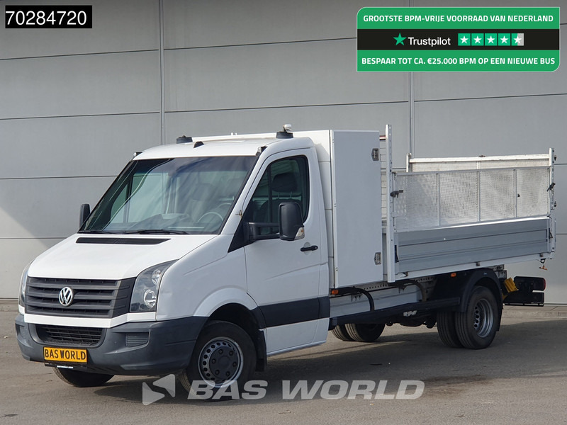 Volkswagen Crafter 136pk Open Laadbak met Kist Dubbellucht 3,5t Trekhaak Airco Euro6 Tipper Benne Kieper Airco Trekhaak - Madelauto: pilt 1 Volkswagen Crafter 136pk Open Laadbak met Kist Dubbellucht 3,5t Trekhaak Airco Euro6 Tipper Benne Kieper Airco Trekhaak - Madelauto: pilt 1