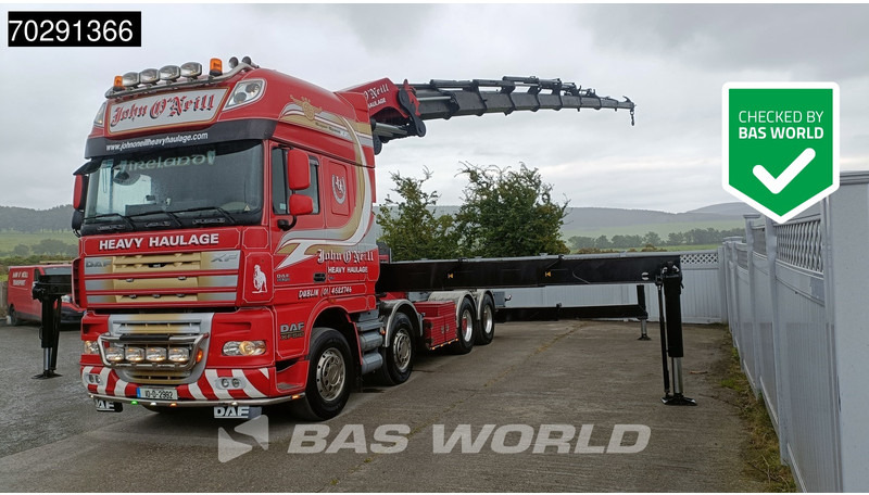 DAF XF105.510 XF 8X4 Palfinger PK150.002 9x Extensions Winch Big-Axle Euro 5 Kran Crane - Madelveok/ Platvormveok, Kraanaga veoauto: pilt 1 DAF XF105.510 XF 8X4 Palfinger PK150.002 9x Extensions Winch Big-Axle Euro 5 Kran Crane - Madelveok/ Platvormveok, Kraanaga veoauto: pilt 1