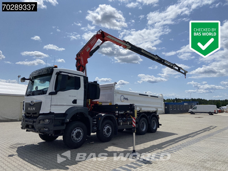 MAN TGS 35.440 8X4 NEW! Fassi F275.026 Kran Crane 13m3 3-Sided Tipper Big-Axle Euro 6 - Kallurauto, Kraanaga veoauto: pilt 1 MAN TGS 35.440 8X4 NEW! Fassi F275.026 Kran Crane 13m3 3-Sided Tipper Big-Axle Euro 6 - Kallurauto, Kraanaga veoauto: pilt 1