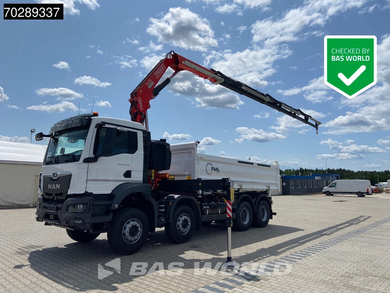 MAN TGS 35.440 8X4 NEW! Fassi F275.026 Kran Crane 13m3 3-Sided Tipper Big-Axle Euro 6 - Kallurauto, Kraanaga veoauto: pilt 1 MAN TGS 35.440 8X4 NEW! Fassi F275.026 Kran Crane 13m3 3-Sided Tipper Big-Axle Euro 6 - Kallurauto, Kraanaga veoauto: pilt 1