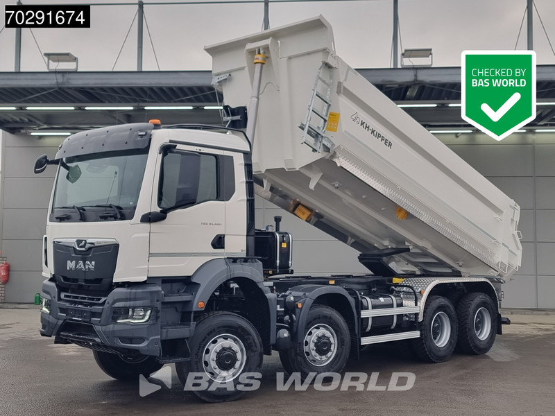 MAN TGS 41.480 8X8 8x8 20m3 KH Kipper tarpaulin Manual Big-axle Steel suspension Euro 6 - Kallurauto: pilt 1 MAN TGS 41.480 8X8 8x8 20m3 KH Kipper tarpaulin Manual Big-axle Steel suspension Euro 6 - Kallurauto: pilt 1