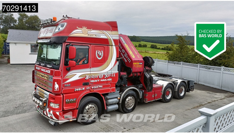 DAF XF105.510 XF 8X4 Palfinger PK150.002 Kran Crane Winch Fifth Wheel Big-Axle Euro 5 - Sadulveok: pilt 1 DAF XF105.510 XF 8X4 Palfinger PK150.002 Kran Crane Winch Fifth Wheel Big-Axle Euro 5 - Sadulveok: pilt 1