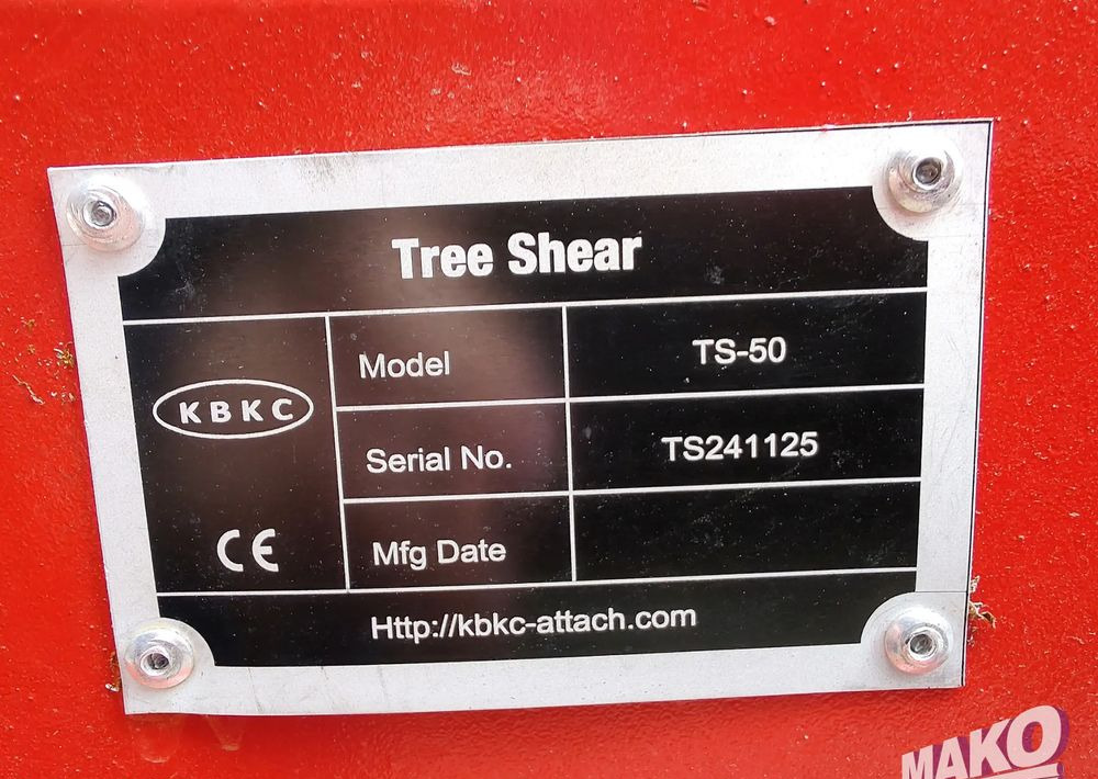 NOWA Głowica ścinkowa do drewna hydrauliczna do koparki KBKC TS-50 - Haarats: pilt 4 NOWA Głowica ścinkowa do drewna hydrauliczna do koparki KBKC TS-50 - Haarats: pilt 4