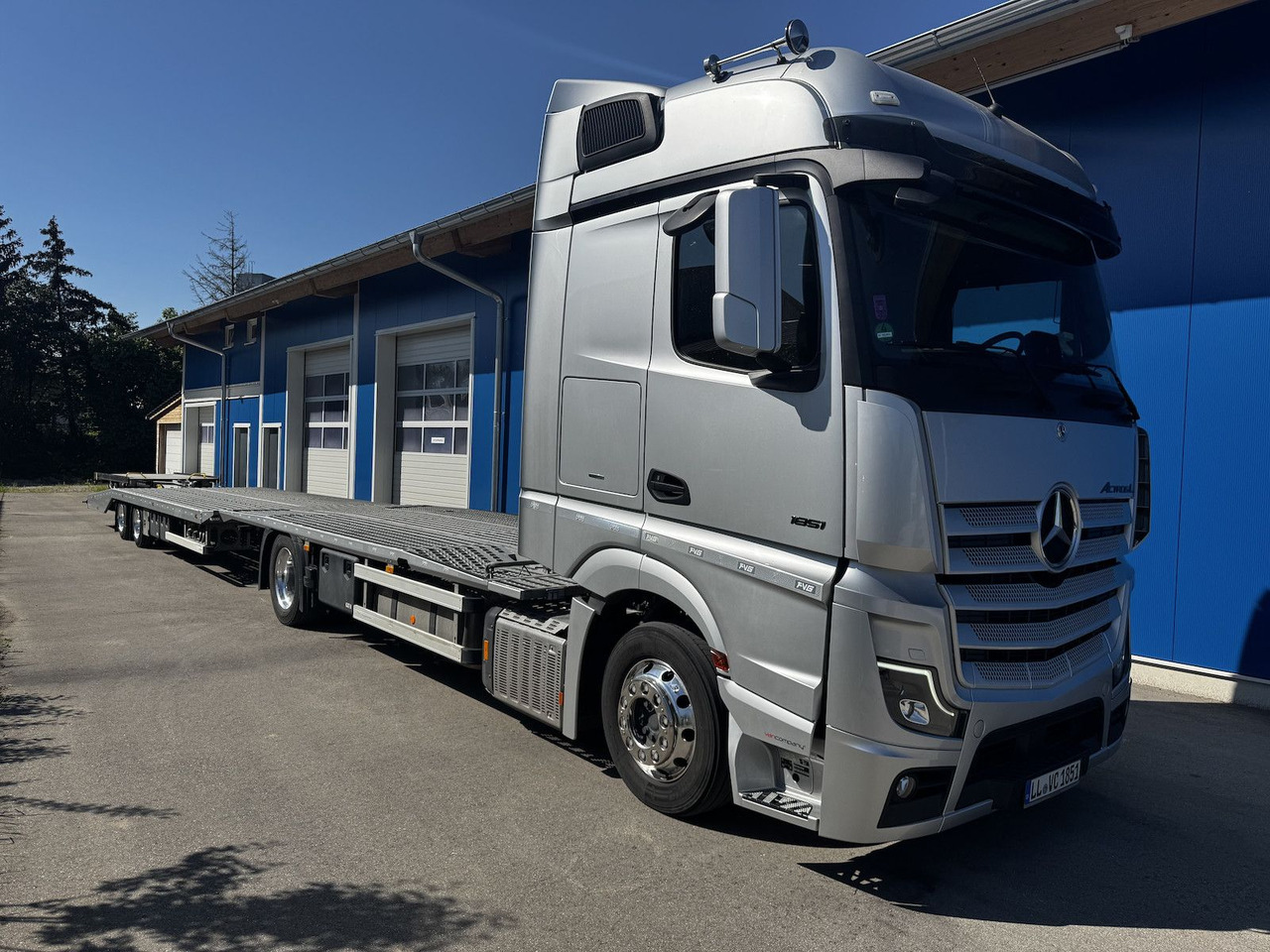 Mercedes-Benz Actros L 1851 FVG Autotransporter + Hänger - Treilerveoauto: pilt 1 Mercedes-Benz Actros L 1851 FVG Autotransporter + Hänger - Treilerveoauto: pilt 1