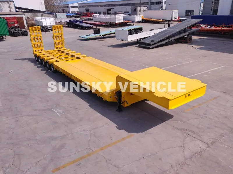 SUNSKY 100 Tons 10 Axles Lowbed trailer - Madal platvormpoolhaagis: pilt 2 SUNSKY 100 Tons 10 Axles Lowbed trailer - Madal platvormpoolhaagis: pilt 2