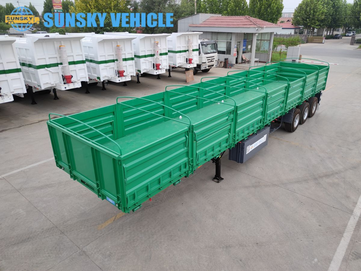 SUNSKY 13M dropside semi trailer - Platvorm/ Madelpoolhaagis: pilt 2 SUNSKY 13M dropside semi trailer - Platvorm/ Madelpoolhaagis: pilt 2