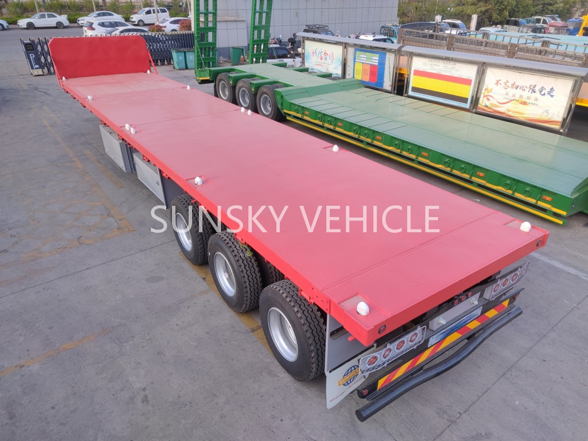 SUNSKY Flatbed Trailer with henred type axles and suspension - Platvorm/ Madelpoolhaagis: pilt 2 SUNSKY Flatbed Trailer with henred type axles and suspension - Platvorm/ Madelpoolhaagis: pilt 2