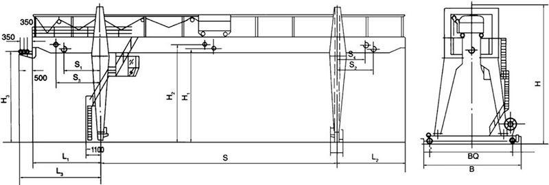 XCMG Double Main Girder Hook Gantry Crane - Pukk-kraana: pilt 3 XCMG Double Main Girder Hook Gantry Crane - Pukk-kraana: pilt 3