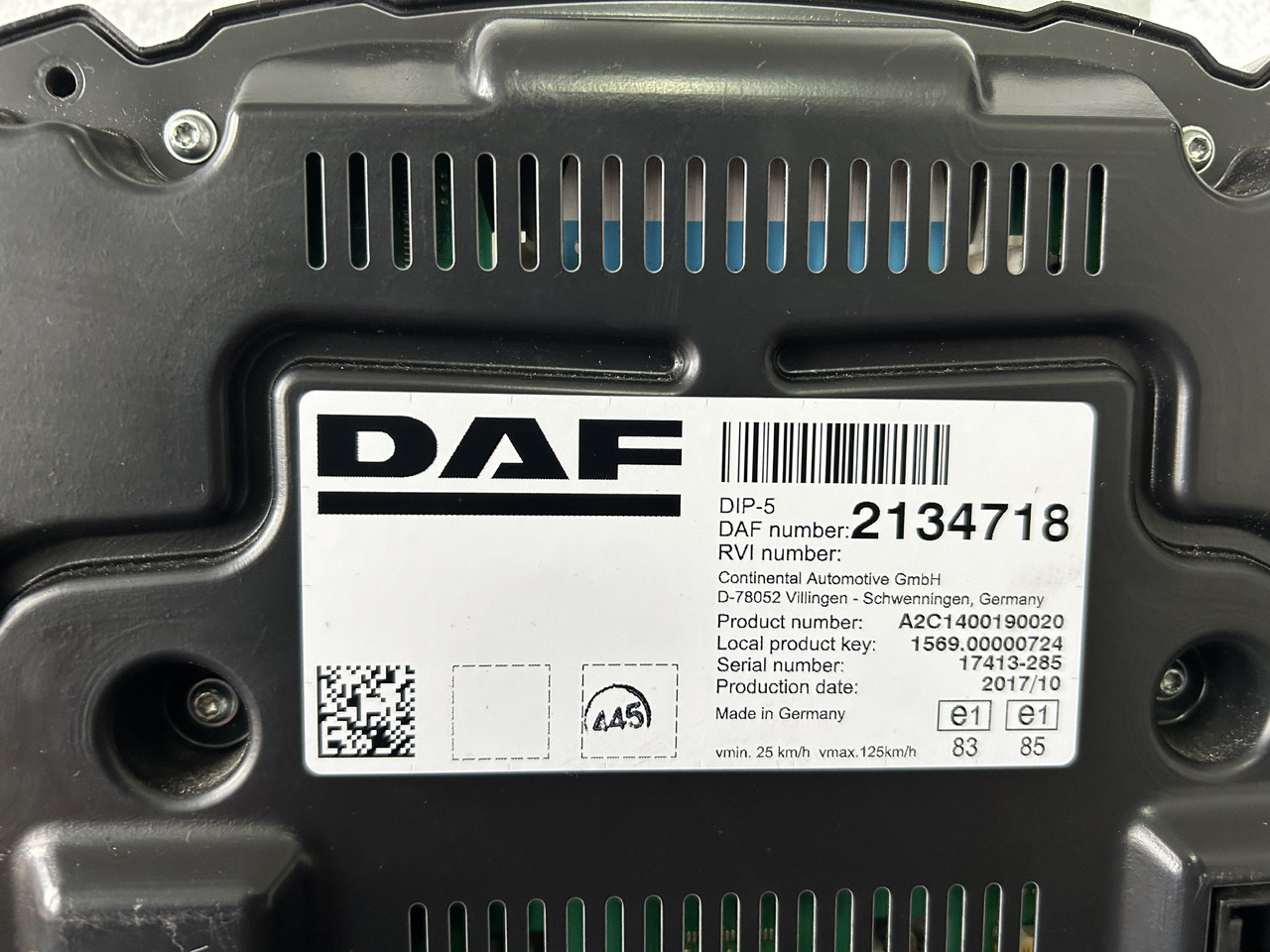 DAF DAF XF 106 CLOCK COUNTER 2134718 - Armatuurlaud: pilt 3 DAF DAF XF 106 CLOCK COUNTER 2134718 - Armatuurlaud: pilt 3
