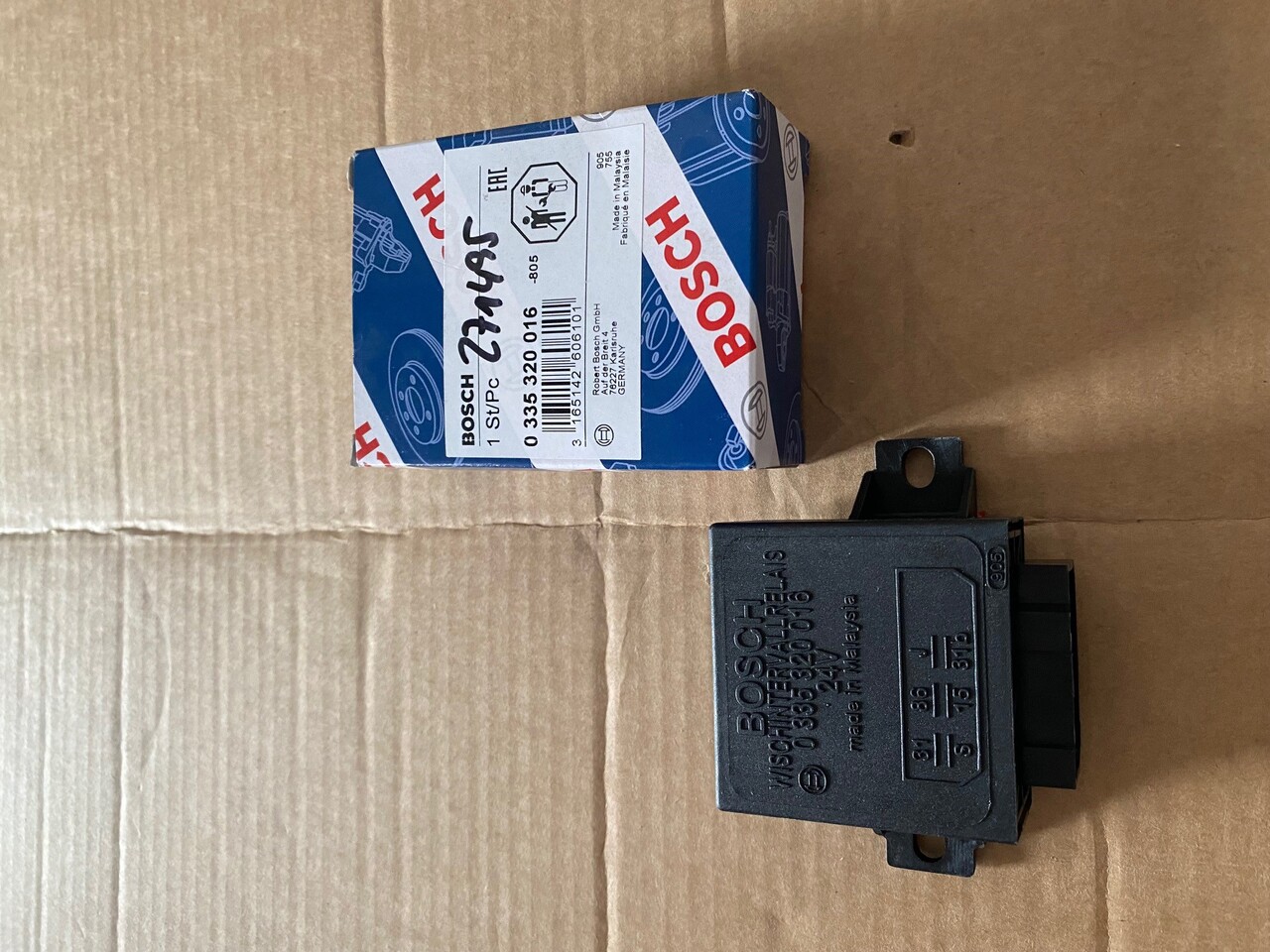 BOSCH Relay, wipe-/wash interval BOSCH 0 335 320 016 0335320016 - Varuosa: pilt 2 BOSCH Relay, wipe-/wash interval BOSCH 0 335 320 016 0335320016 - Varuosa: pilt 2