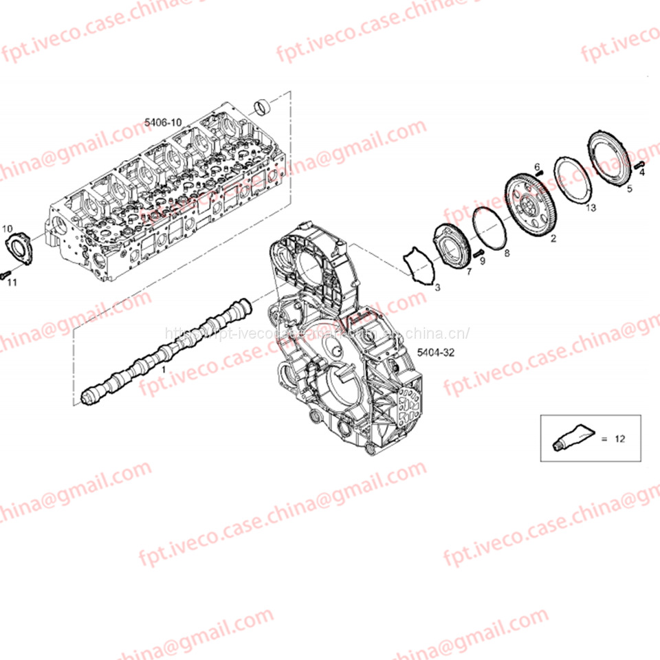 FPT IVECO CASE Cursor9Bus F2CFE612D*J231/F2CFE612A*J098 5802748674 CAMSHAFT 504254723 - Nukkvõll - Buss: pilt 3 FPT IVECO CASE Cursor9Bus F2CFE612D*J231/F2CFE612A*J098 5802748674 CAMSHAFT 504254723 - Nukkvõll - Buss: pilt 3