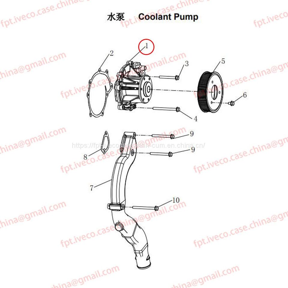 MAN D0836 Coolant pump 06500-6680 - Jahutusvedeliku pump: pilt 1 MAN D0836 Coolant pump 06500-6680 - Jahutusvedeliku pump: pilt 1