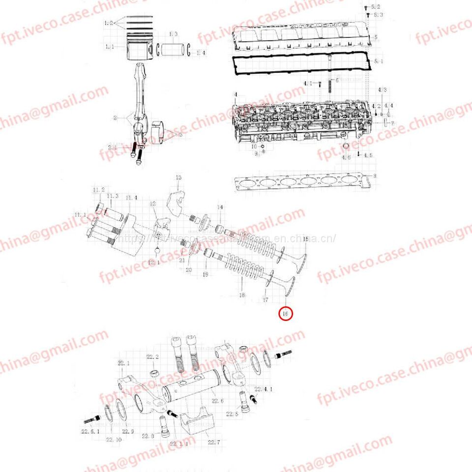 MAN D2066 Exhaust valve 04101-0546 - Klapp: pilt 1 MAN D2066 Exhaust valve 04101-0546 - Klapp: pilt 1