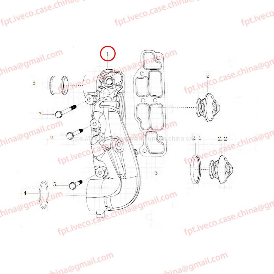 MAN D2066 Thermostat housing 06404-0083 - Termostaat: pilt 1 MAN D2066 Thermostat housing 06404-0083 - Termostaat: pilt 1