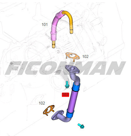 FORD Ford Trucks F-MAX ECOTORQ 9L Turbo Oil Drain Pipe GC466K677AA - Varuosa - Veoauto: pilt 3 FORD Ford Trucks F-MAX ECOTORQ 9L Turbo Oil Drain Pipe GC466K677AA - Varuosa - Veoauto: pilt 3